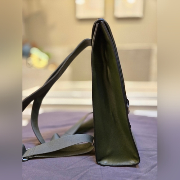 Disturbia Green Backpack with Silver Buckles - Picture 2 of 12